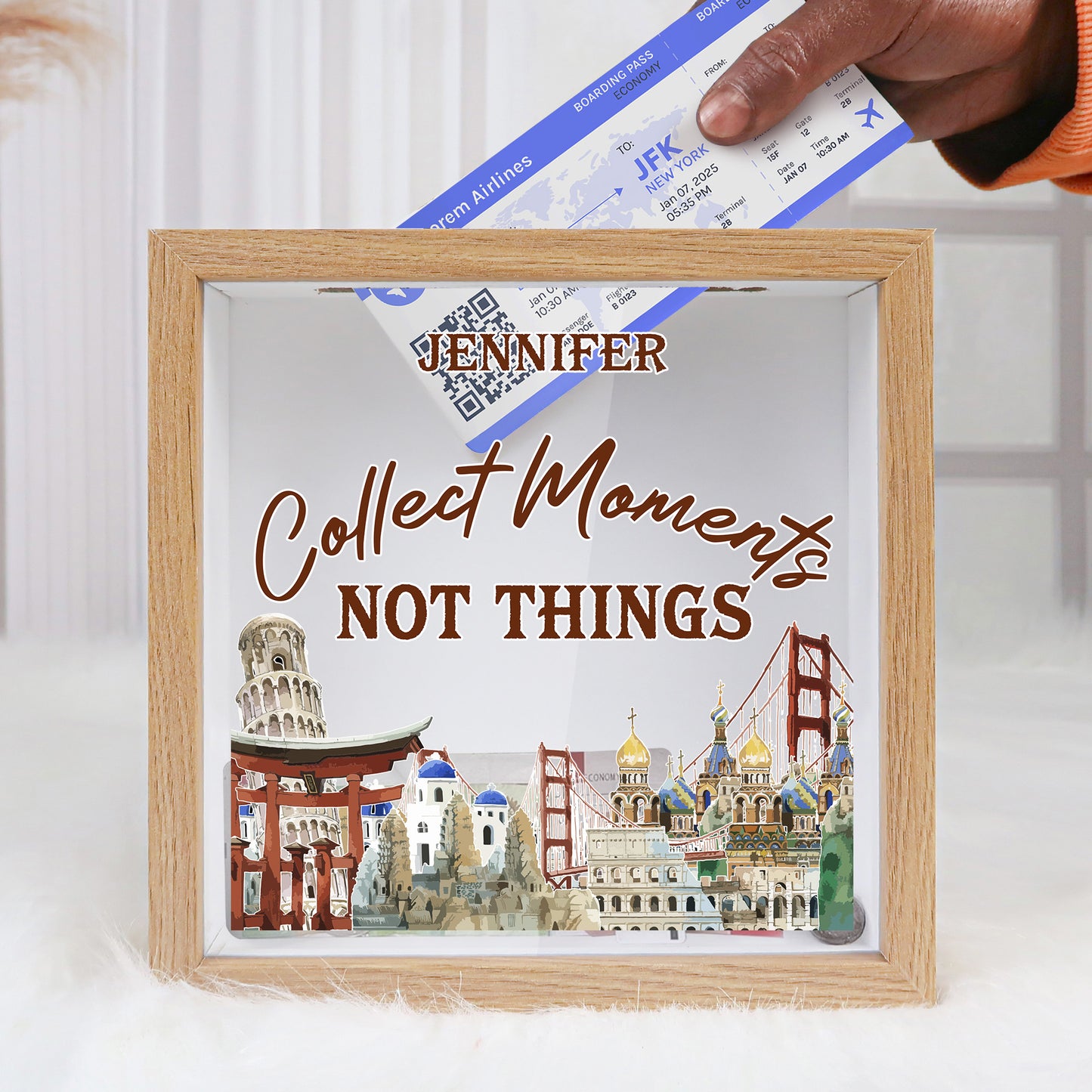 Collect Moments Not Things - Personalized Memory Box