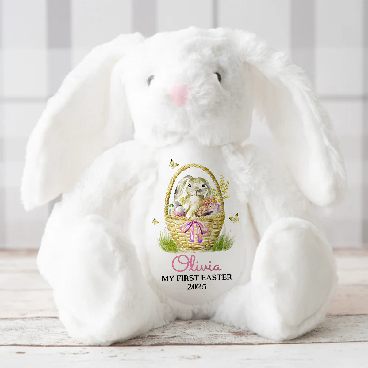 My First Easter - Personalized Stuffed Bunny