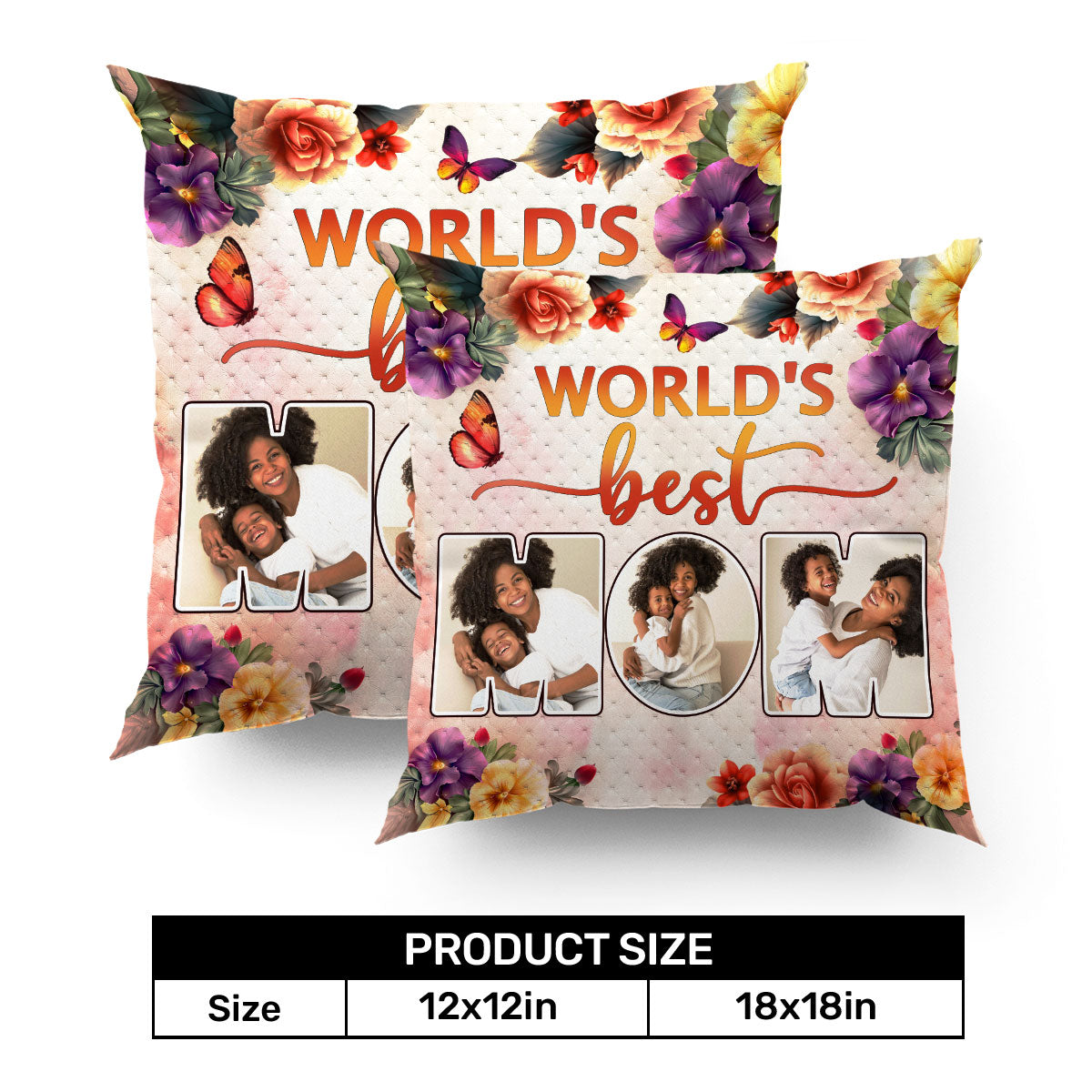 World's Best Mom - Personalized Pillow