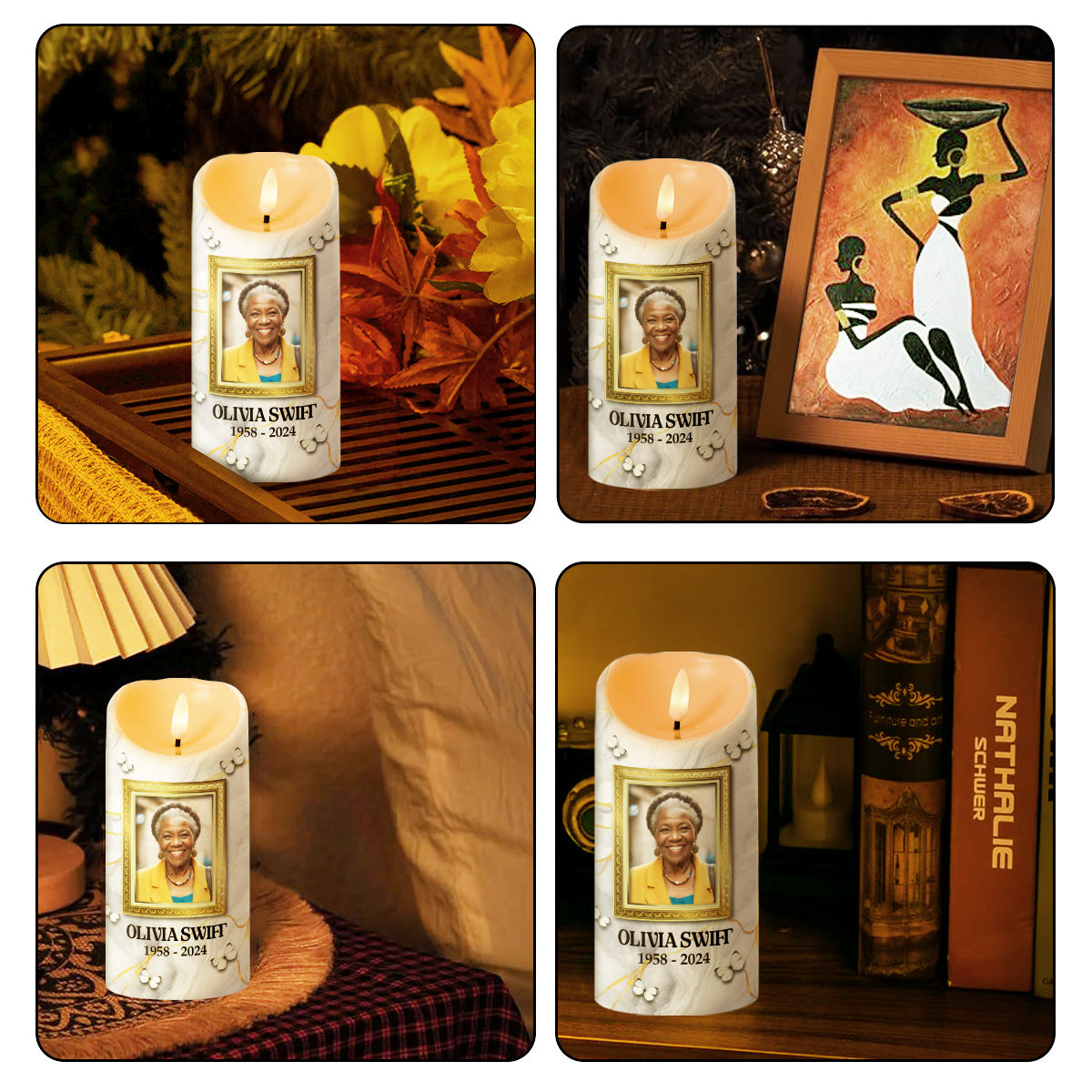 Because Someone We Love Is In Heaven - Personalized Flameless LED Candle