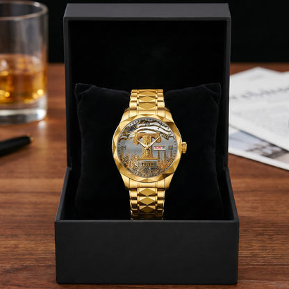 Name Initial Alphabet - Personalized Men's Wrist Watch