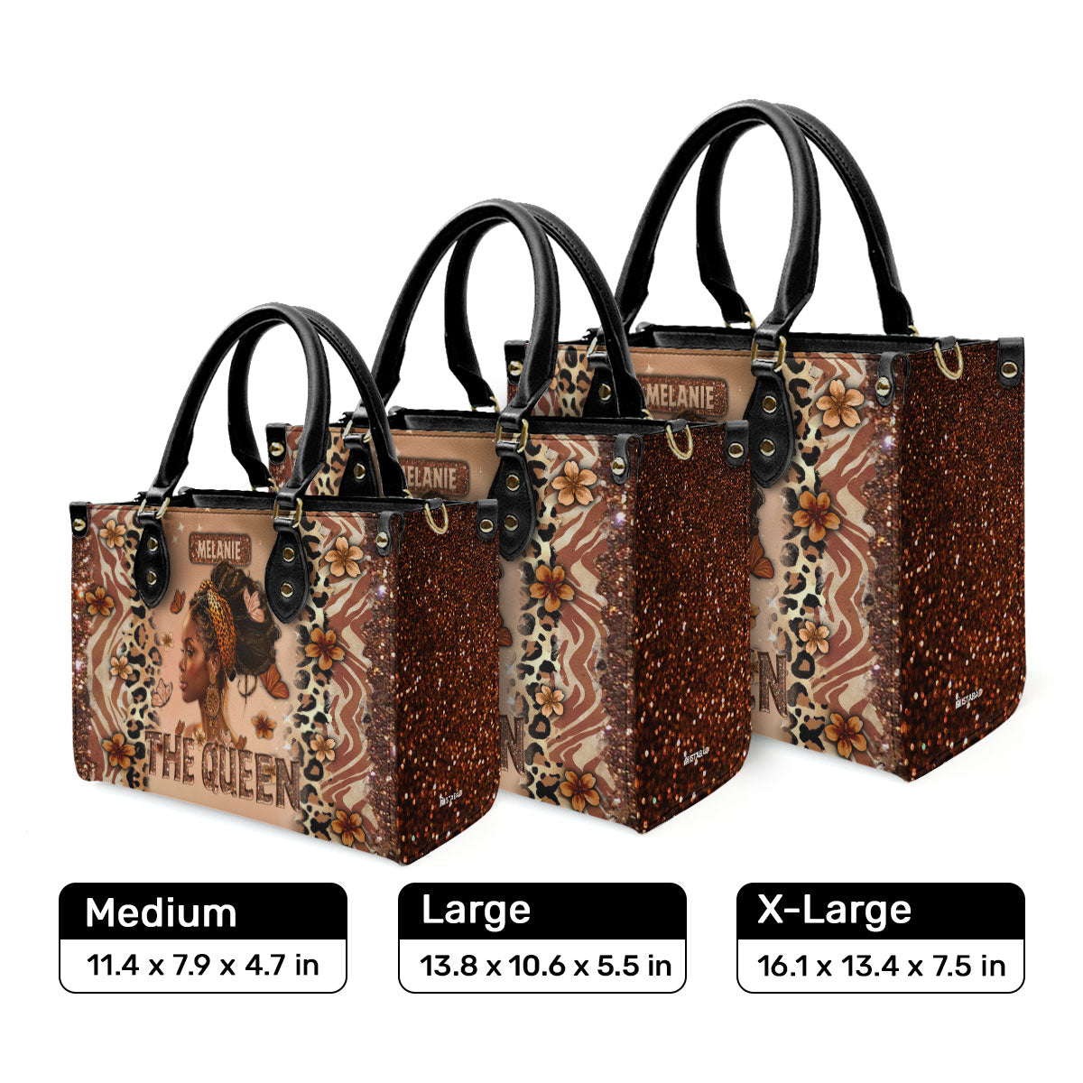 The Queen - Personalized Leather Handbag SBLHBLN1107