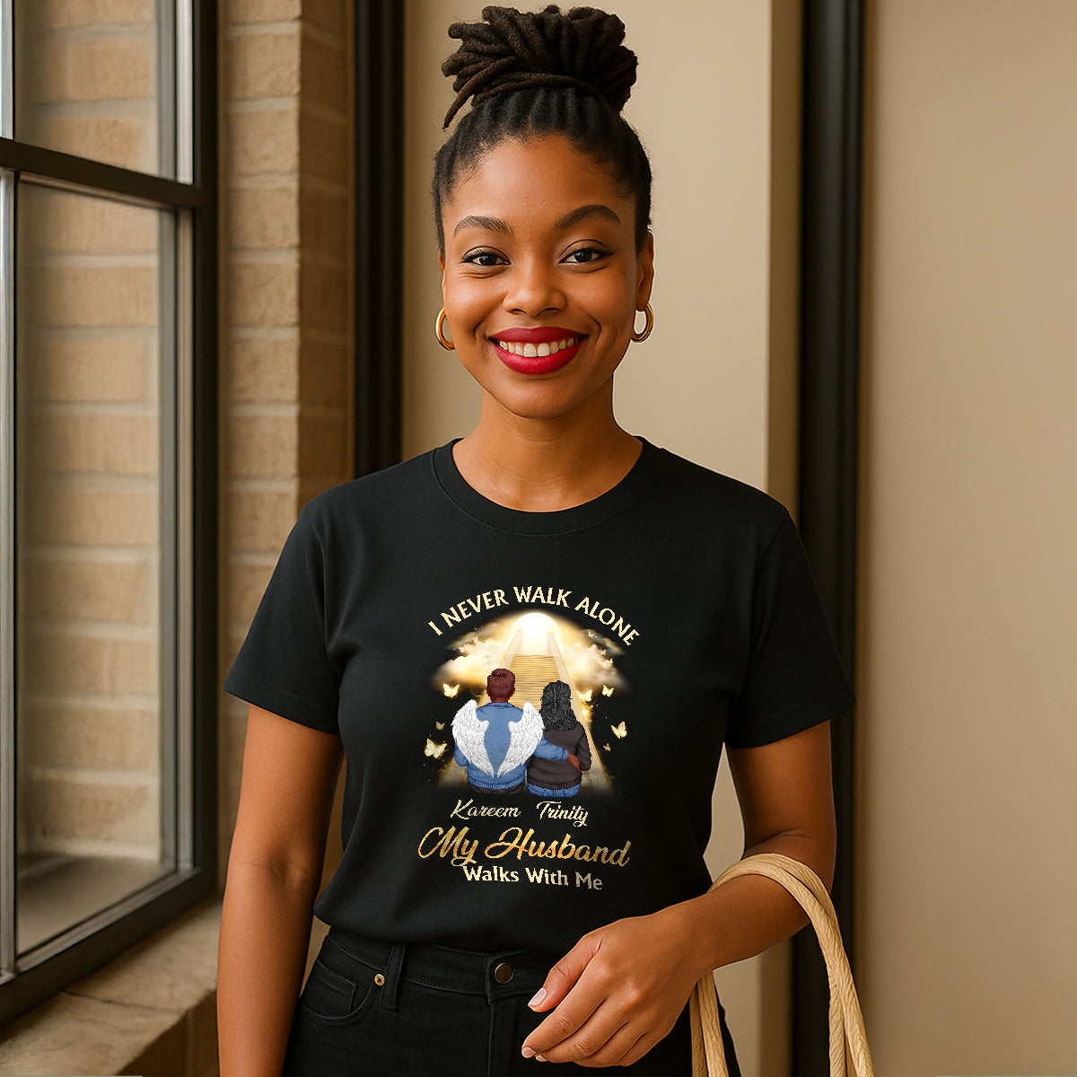 I Never Walk Alone - Personalized 2D Unisex T-shirt