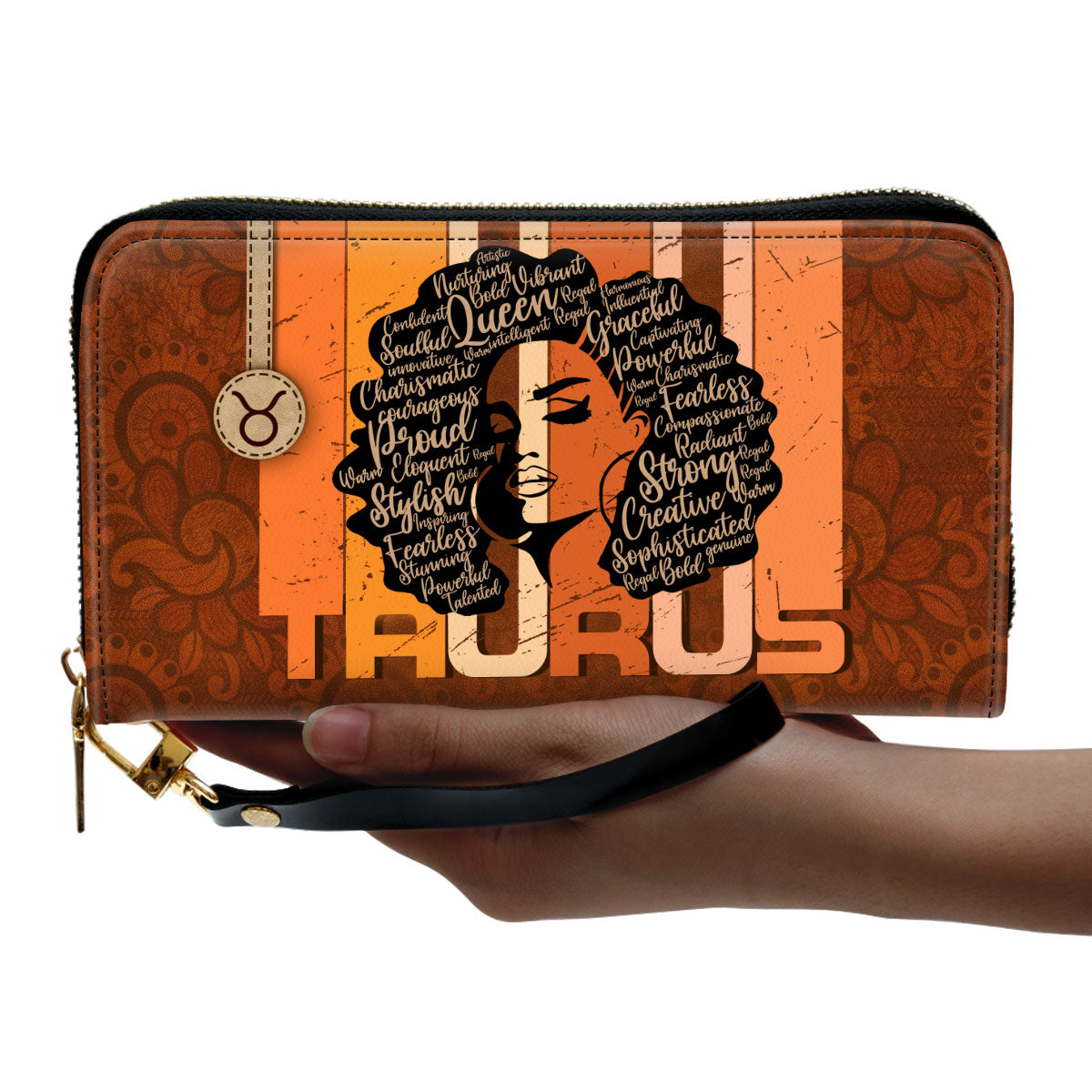 Horoscope Girl - Personalized Leather Clutch Purse STB156NO