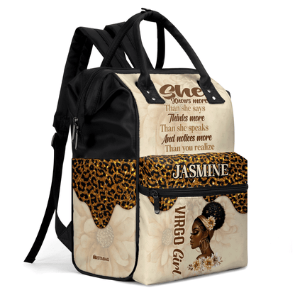 She Knows - Personalized Duckbilled Backpack SBDBPNUN881M