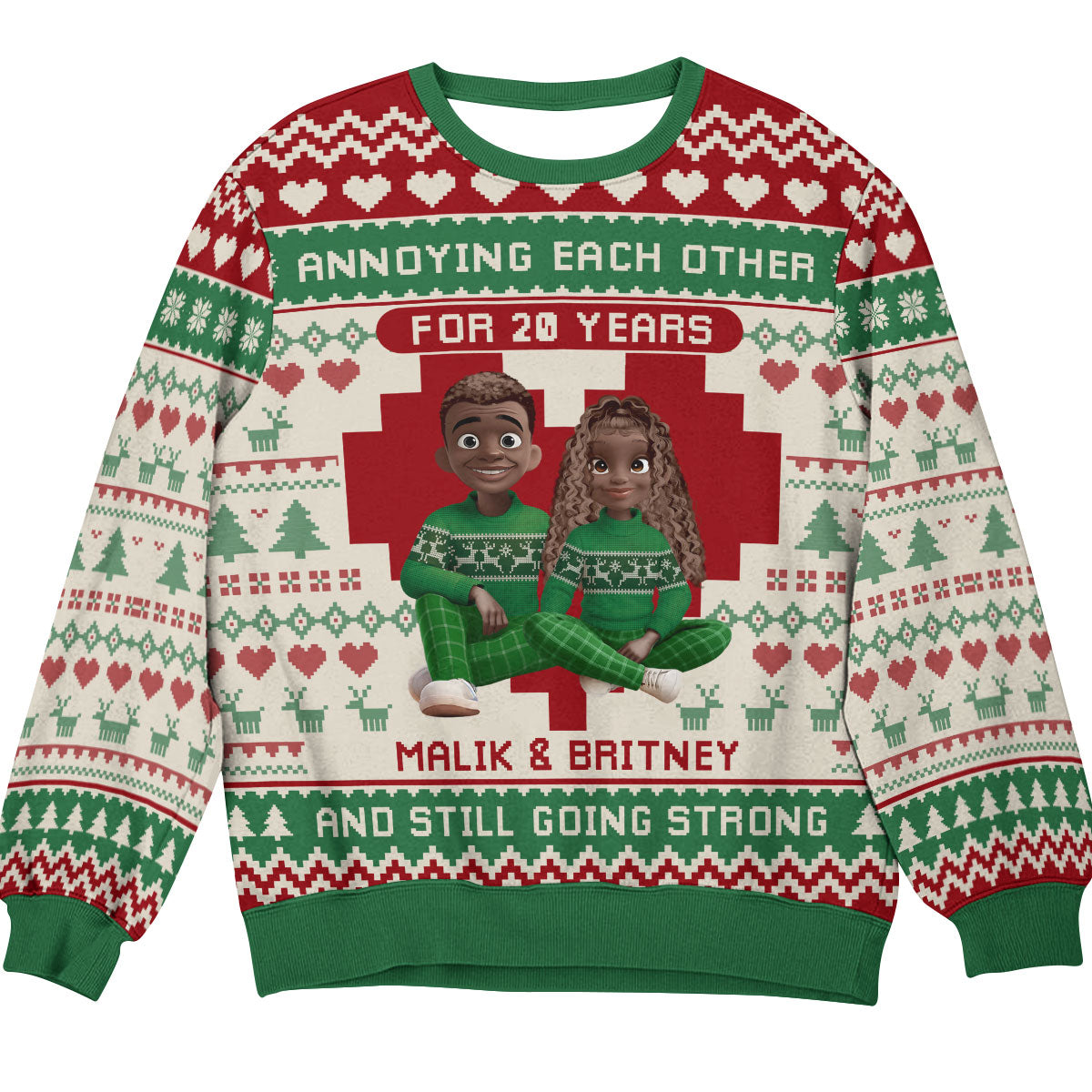 Annoying Each Other - Personalized 3D Sweatshirt