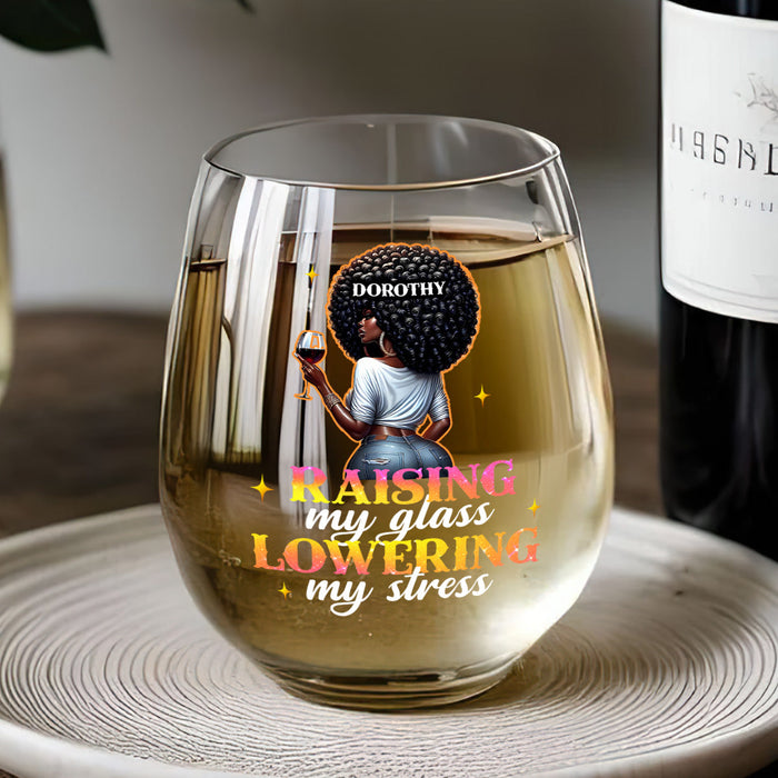 Birthday gift glass