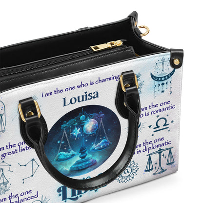 12 Zodiac Signs - Personalized Leather Handbag STB216