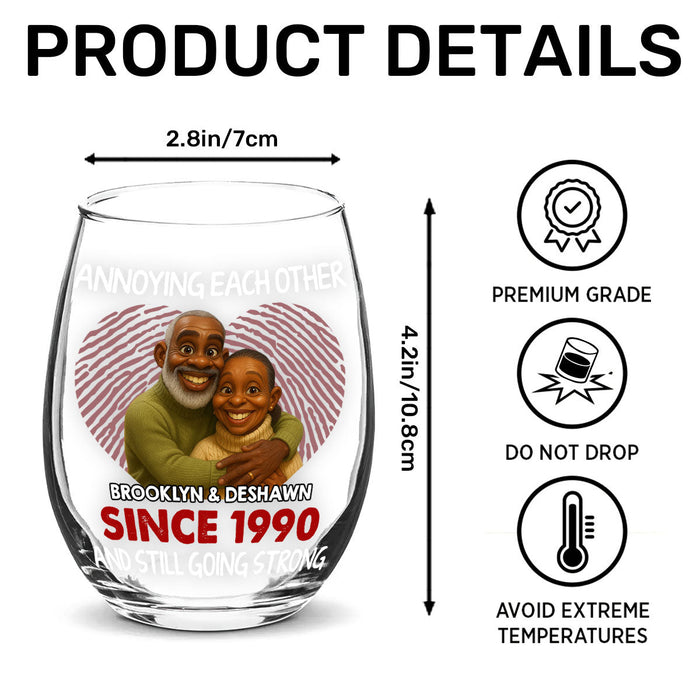 Birthday gift glass