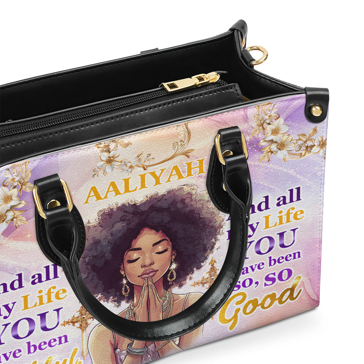 And All My Life You Have Been Faithful - Personalized Leather Handbag SBLHBLHA2294T