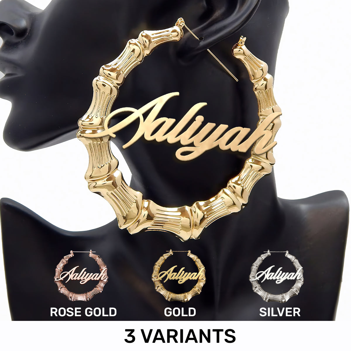 I Am - Personalized Hoop Earrings
