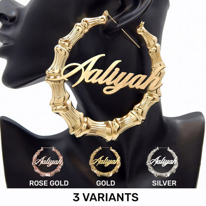 I Am - Personalized Hoop Earrings