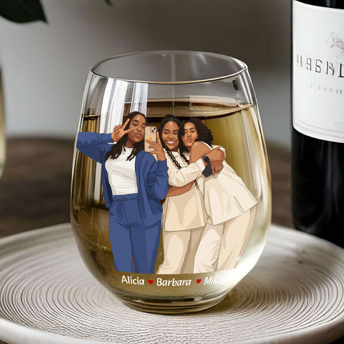 Birthday gift glass
