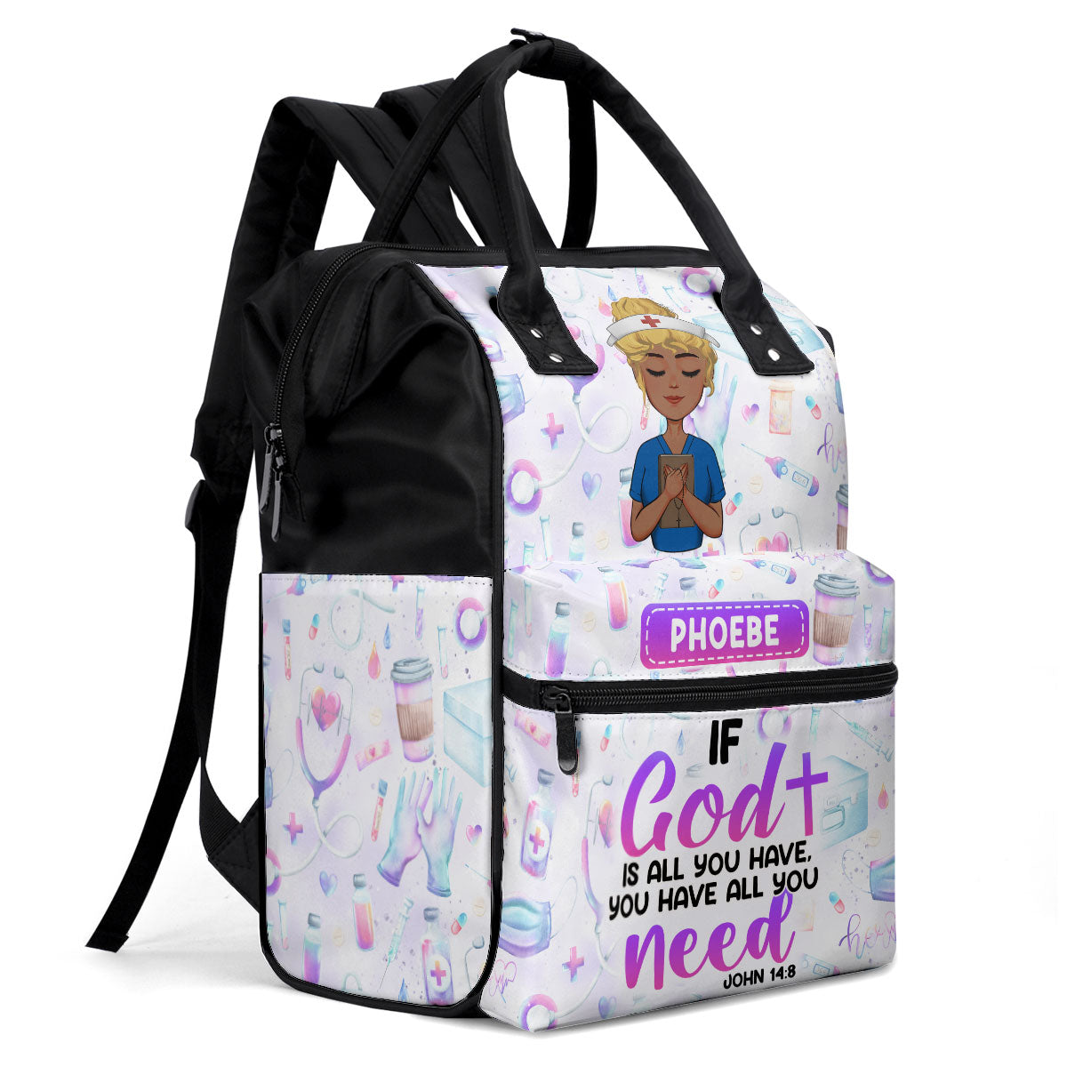 If God Is All You Have - Personalized Duckbilled Backpack SBDBPLN1788M