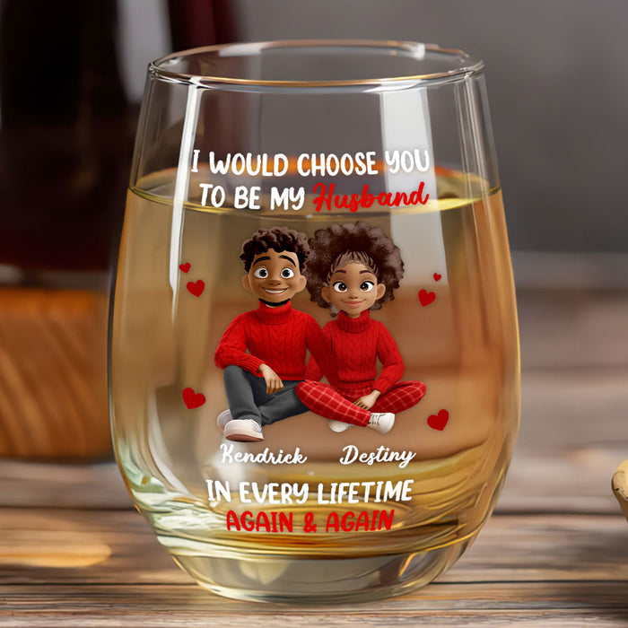 Birthday gift glass