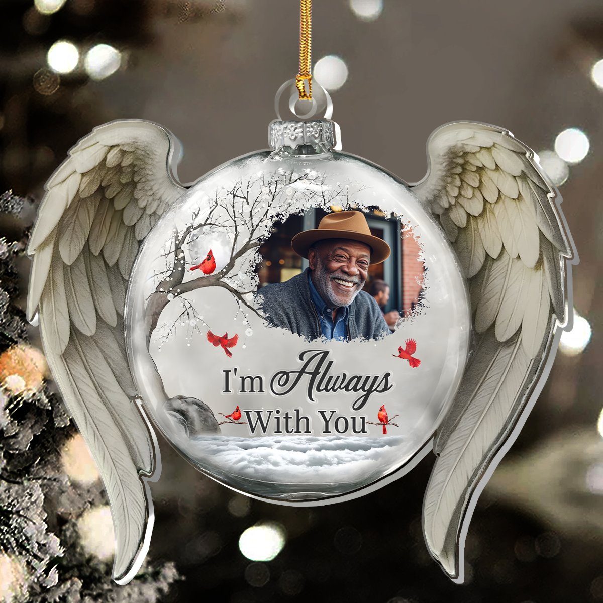 I'm Always With You - Personalized 1-Layer Acrylic Ornament