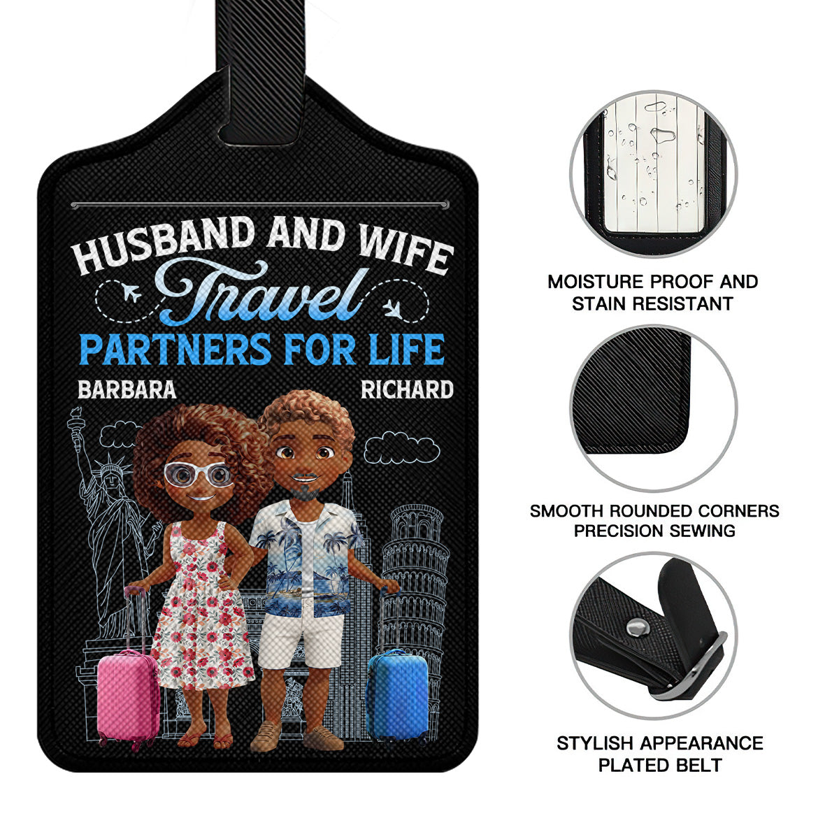 Travel Partners For Life - Personalized Luggage Tag