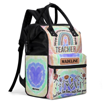 Teach Love Inspire - Personalized Duckbilled Backpack SBDBPLN1430L