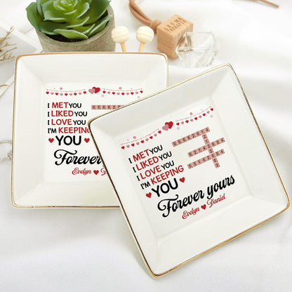 Forever Yours Mark The Dates - Personalized Jewelry Dish