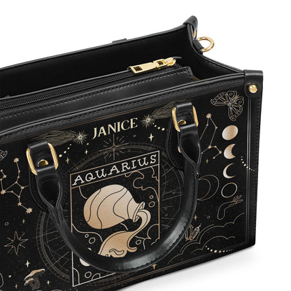 Horoscope - Personalized Leather Handbag SBLHBHA47