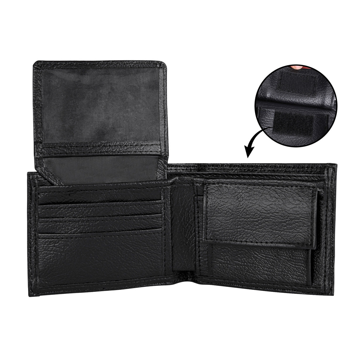 We Are Yours No Returns Or Refunds - Personalized Leather Folded Wallet