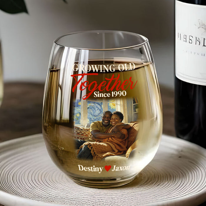 Birthday gift glass