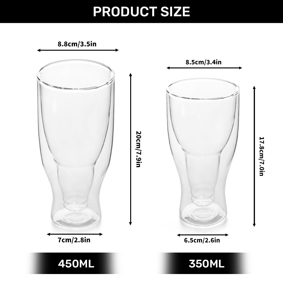 I Will Drink Here Or There - Personalized Inverted Beer Glass