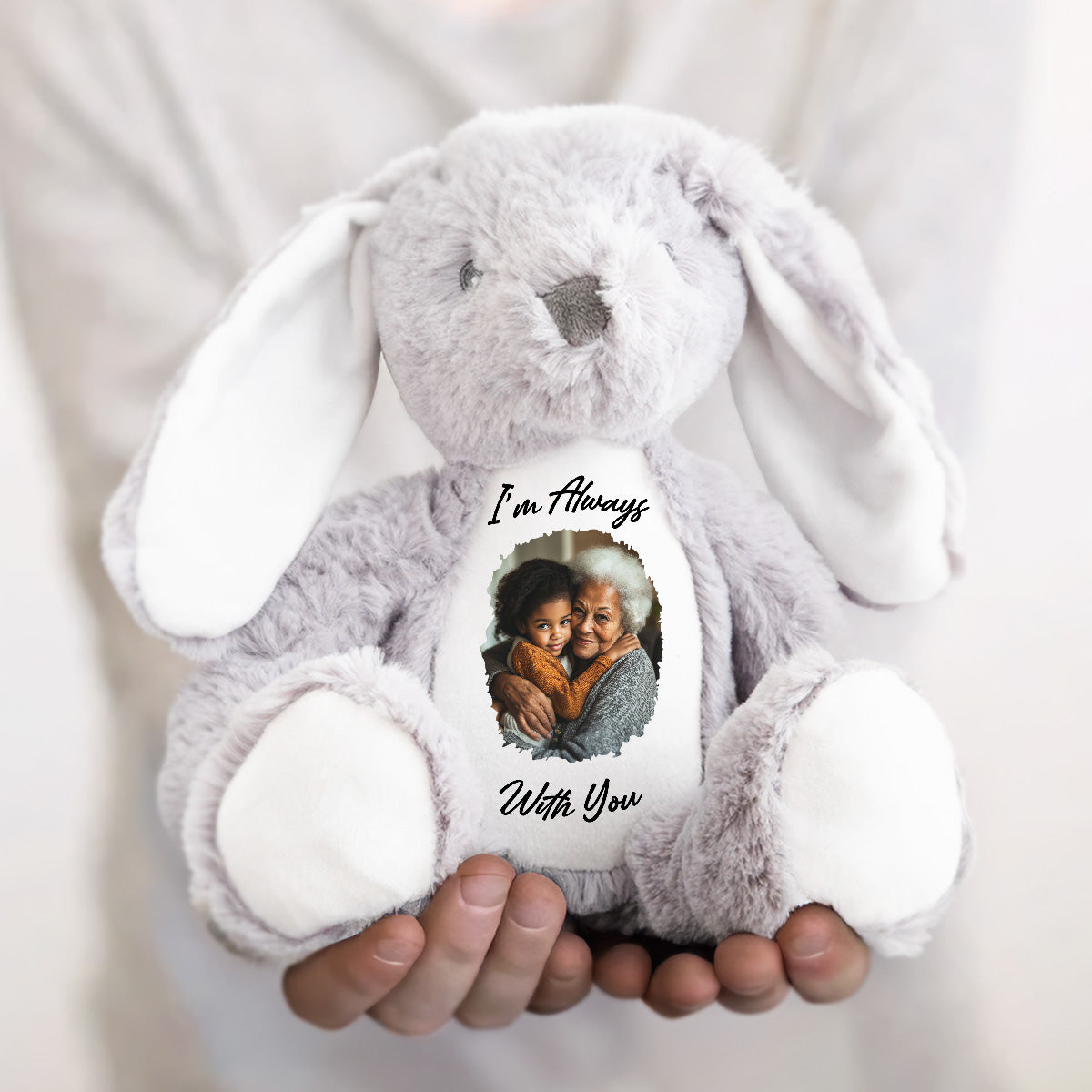 I'm Always With You - Personalized Stuffed Bunny