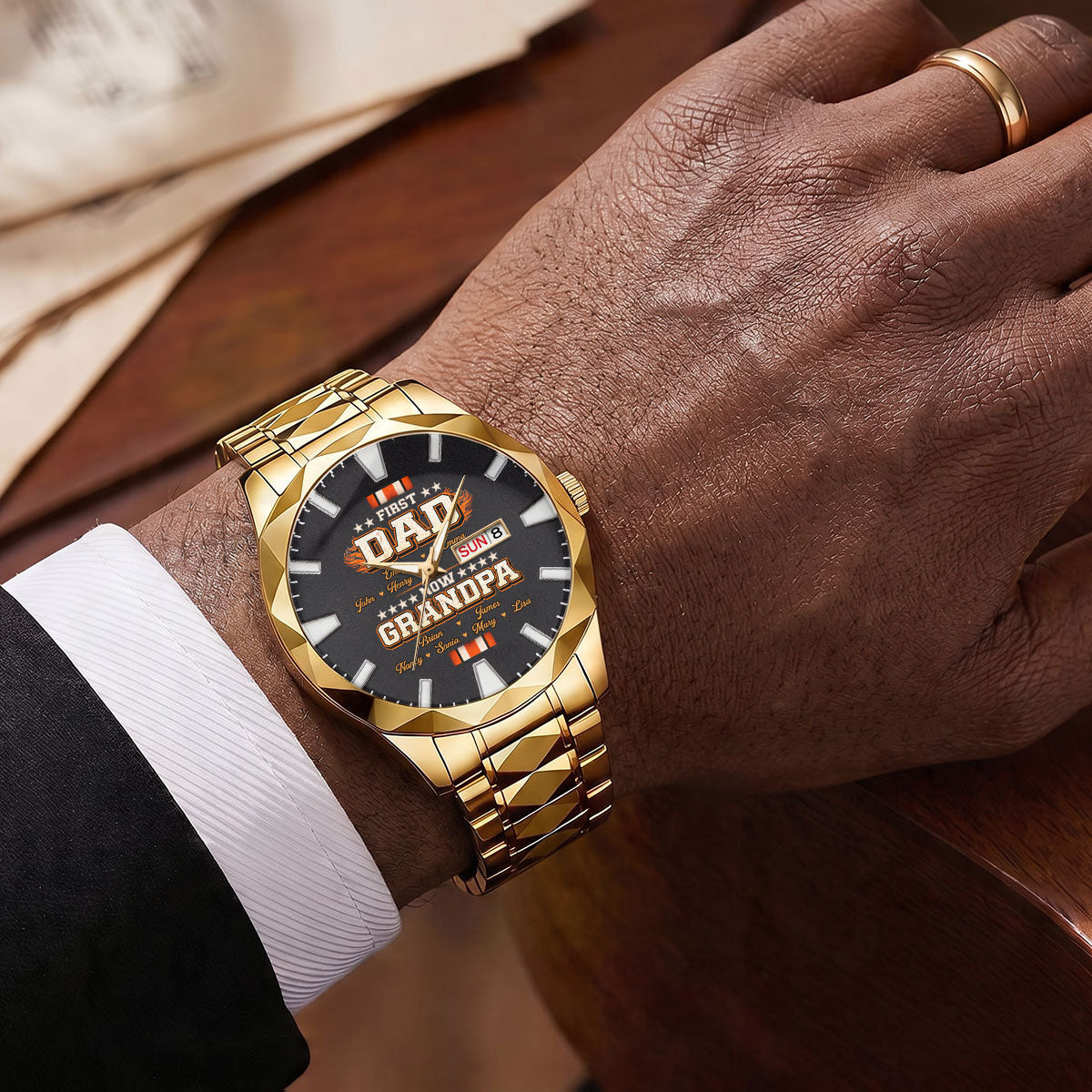 Cool Papa - Personalized Men's Wrist Watch