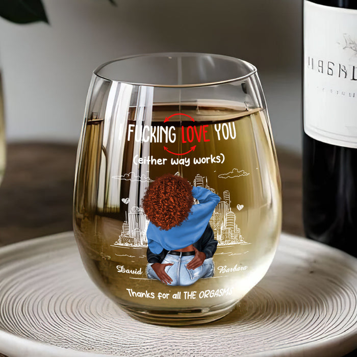 Birthday gift glass