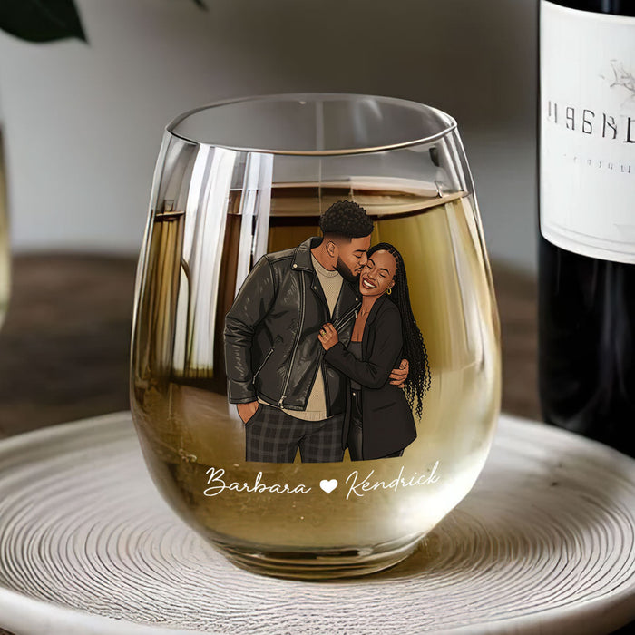 Birthday gift glass