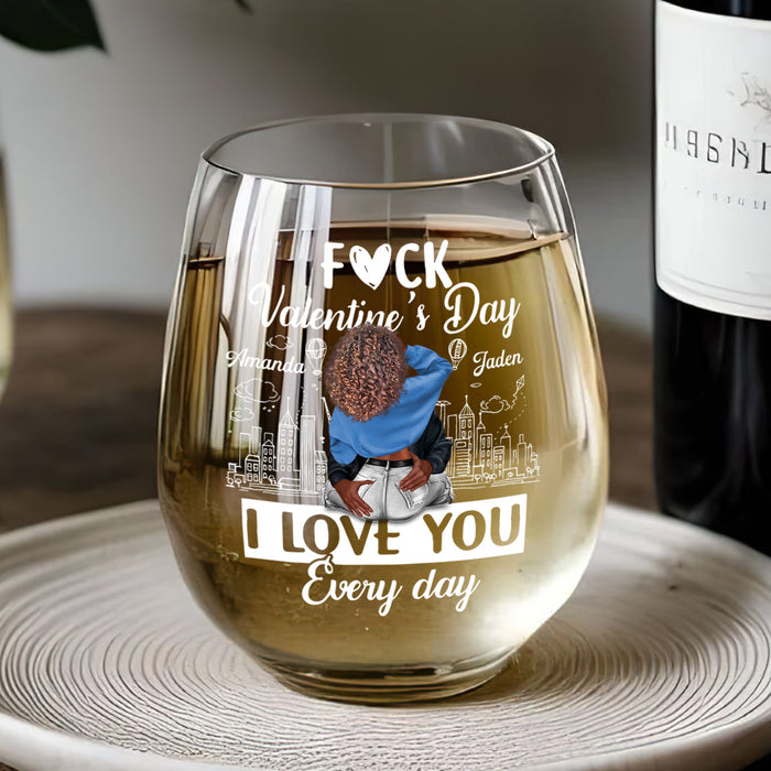 Birthday gift glass