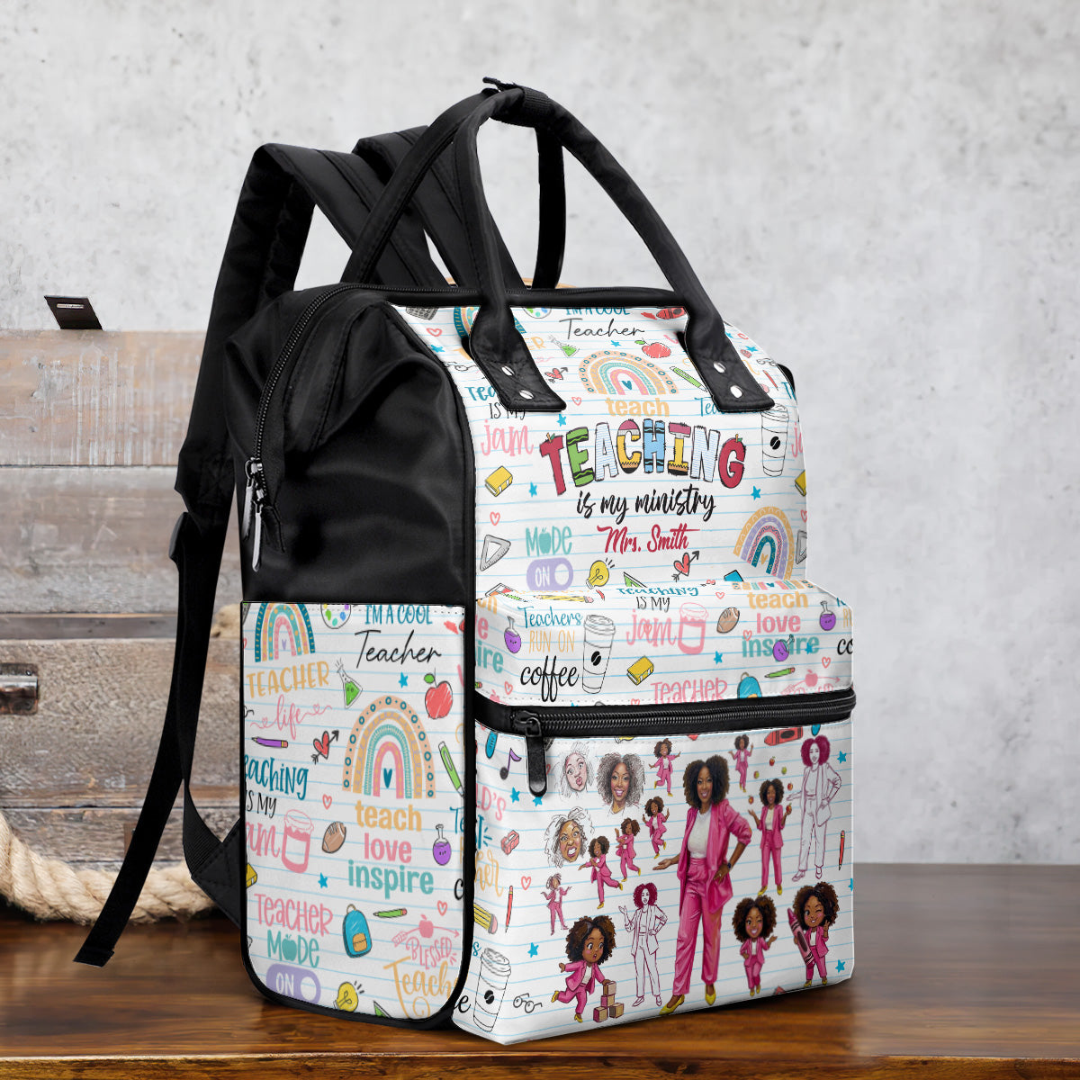 Teaching Is My Ministry - Personalized Duckbilled Backpack