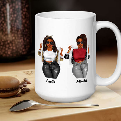 I Would Punch A Bitch For You - Personalized White Ceramic Mug