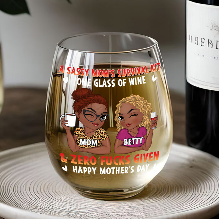 Birthday gift glass