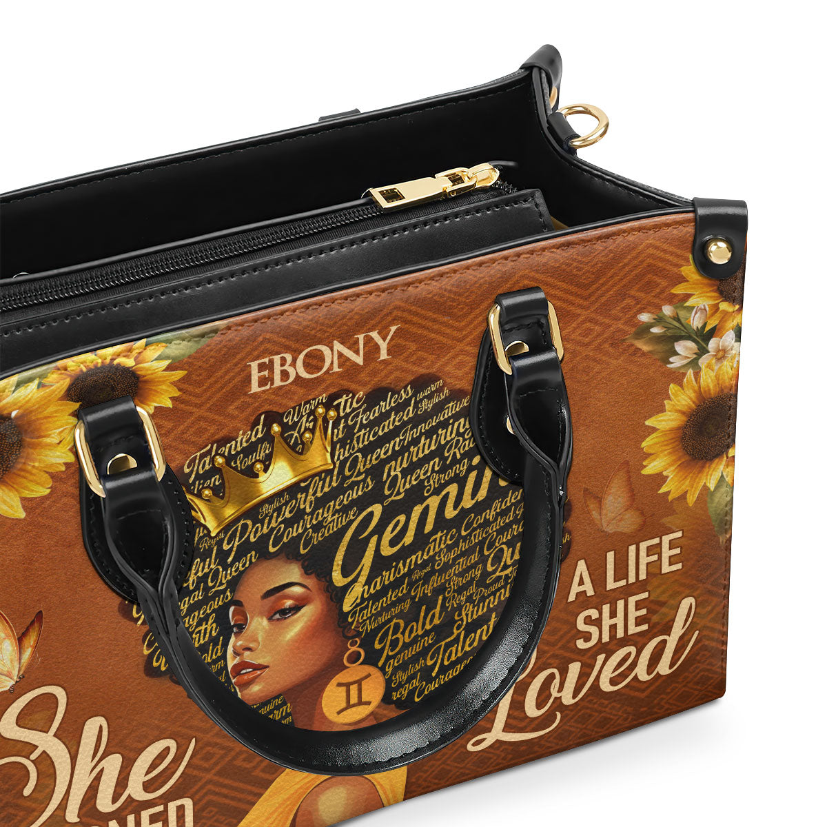 She Designed a Life She Loved - Personalized Leather Handbag STB220