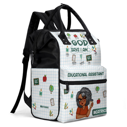 Teacher  - Personalized Duckbilled Backpack SBDBPLN1646M