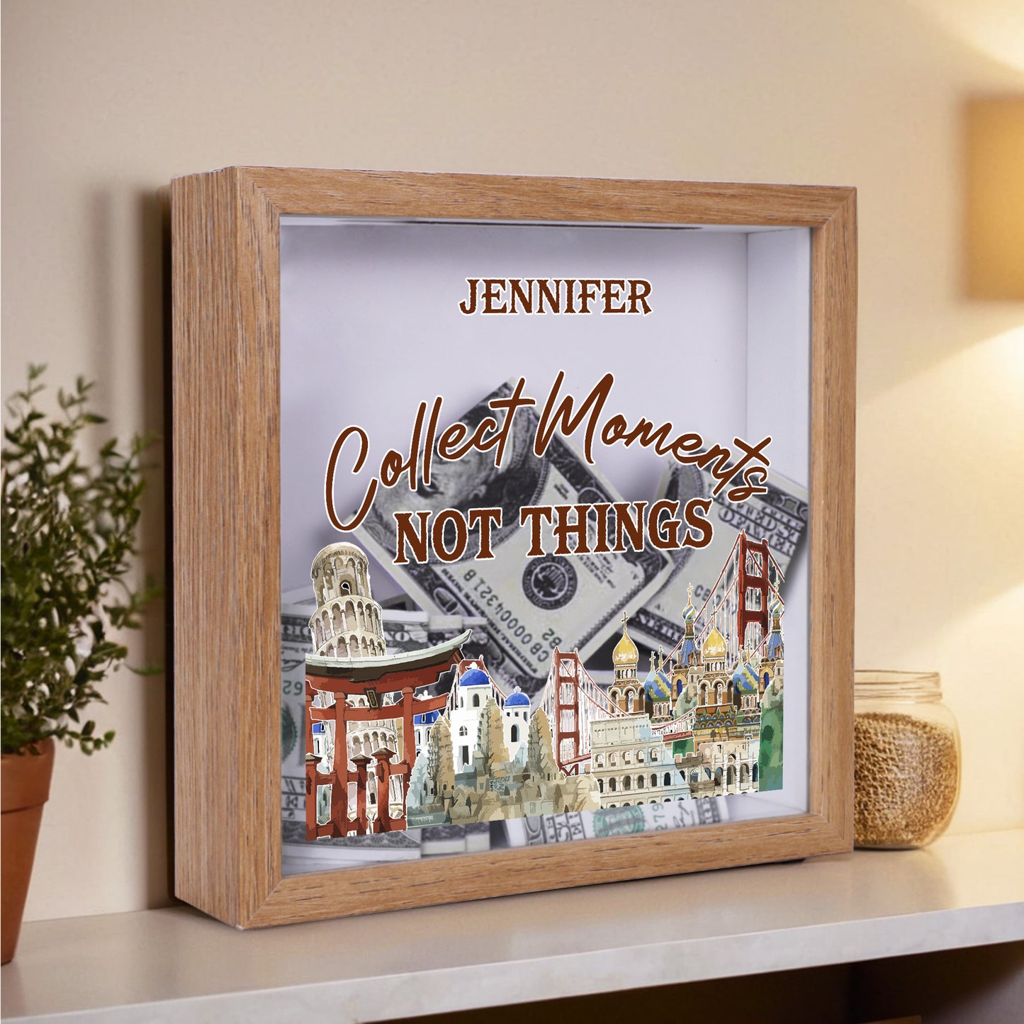 Collect Moments Not Things - Personalized Memory Box