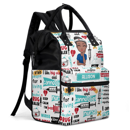 Nurse - Personalized Duckbilled Backpack SBDBPLN1590D