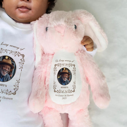 First Easter In Heaven - Personalized Stuffed Bunny