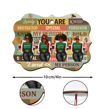 You Are - Personalized Custom Shape Wood Ornament Cutout & Print 2 Sides