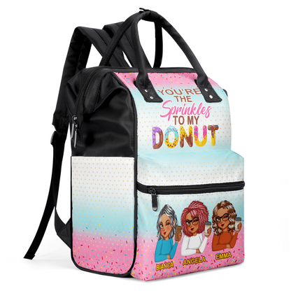 You Are The Sprinkles To My Donut - Personalized Duckbilled Backpack