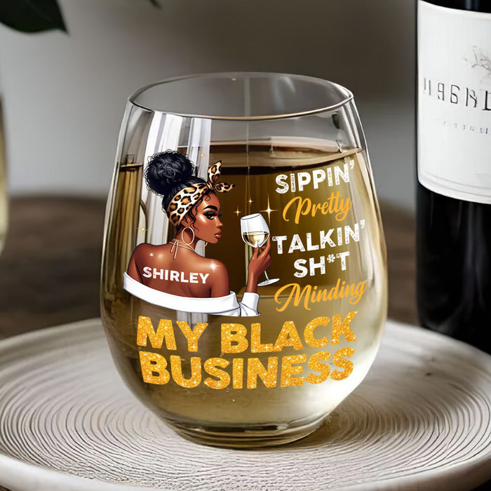 Birthday gift glass