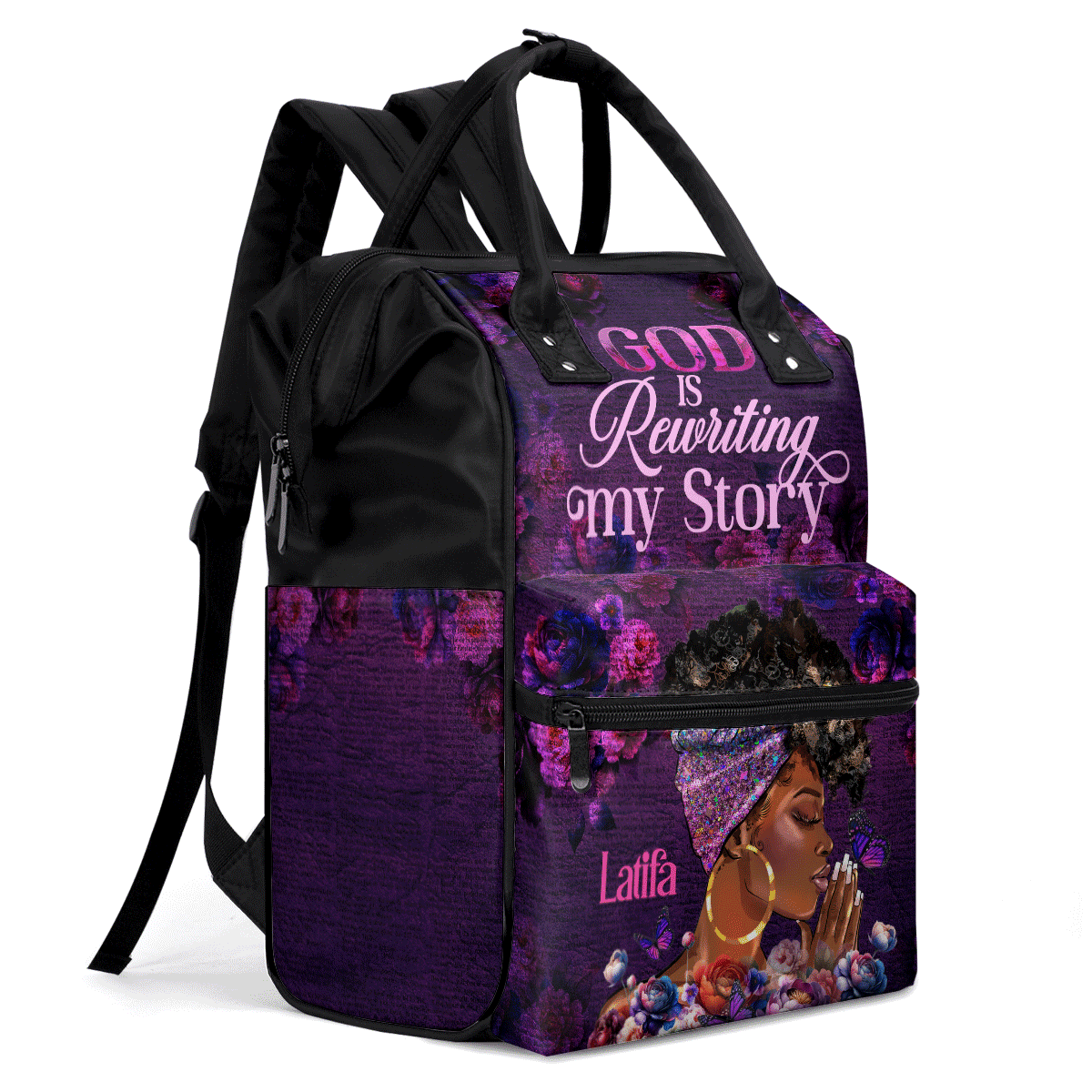 God Is Rewriting My Story - Personalized Duckbilled Backpack SBDBPLM1149M