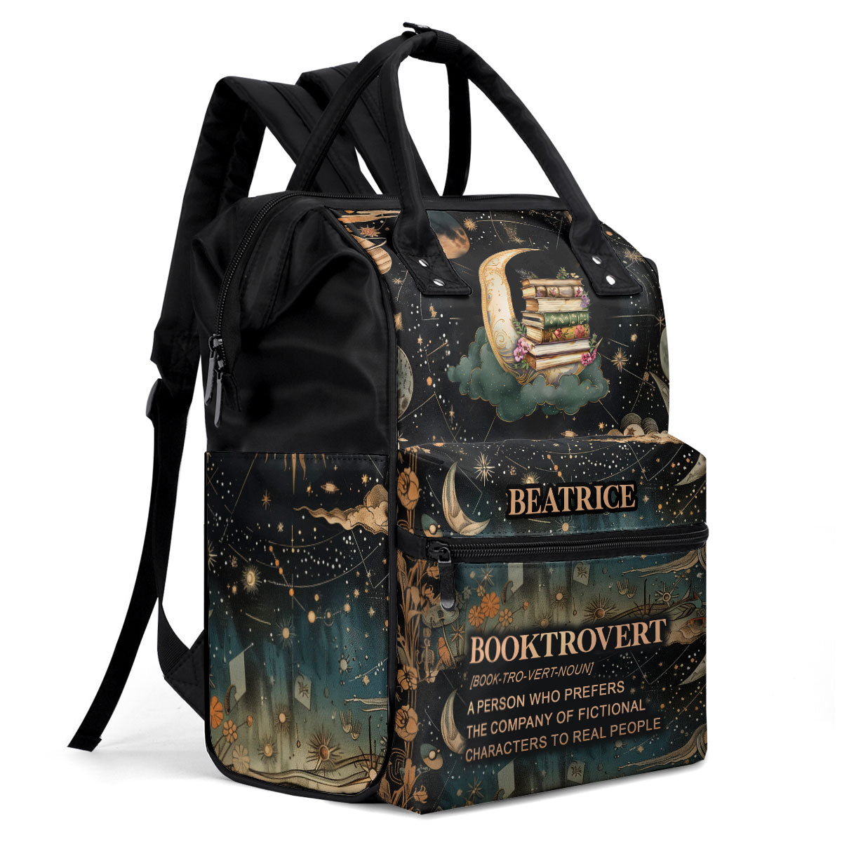 Booktrovert - Personalized Duckbilled Backpack SBDBPLN932M