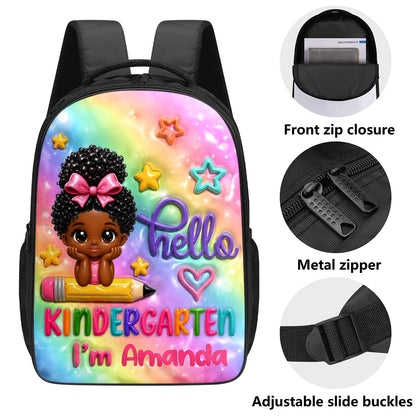 Hello Kindergarten - Personalized Kid's School Backpack