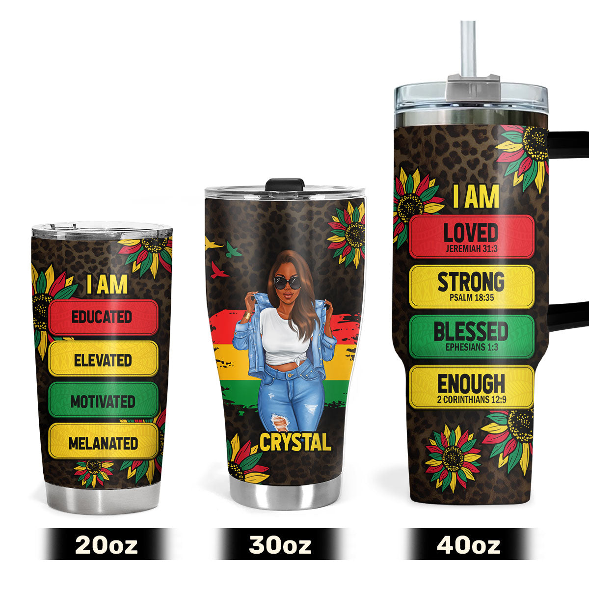 I Am - Personalized Stainless Steel Tumbler