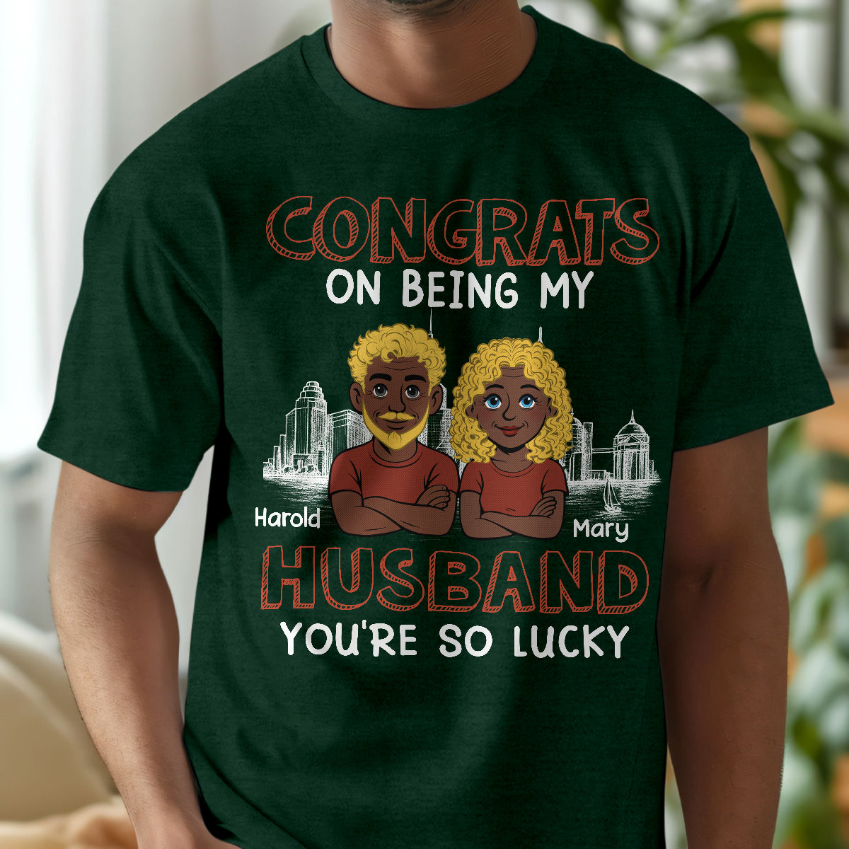 Being My Hubby - Personalized 2D Unisex T-shirt