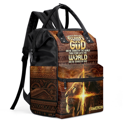 I Would Rather Stand With God - Personalized Duckbilled Backpack SBDBPLM2456D