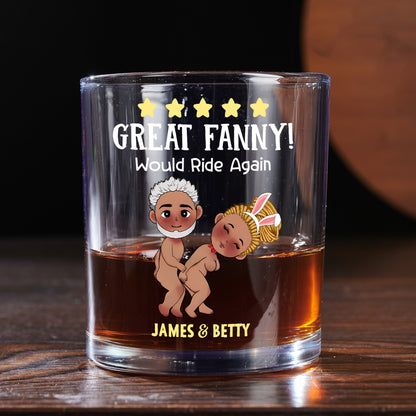 Great Fanny - Personalized Round Whiskey Glass